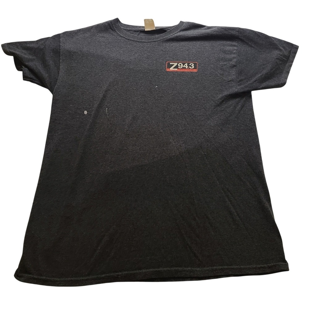2018 Ride To Sturgis Motorcycle Rally Men's T-Shirt Gray Z94.3 Harley-Davidson L